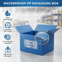 Fabrieks prijs op maat gemaakte plastic fruittransportbox vochtbestendige PP gegolfde plastic opbergbox
