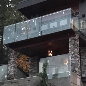 Système de <span class=keywords><strong>balustrade</strong></span> en verre sans cadre de luxe pour escalier, balcon, terrasse et <span class=keywords><strong>mezzanine</strong></span> - Product Image 4