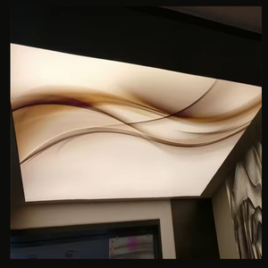 Mooie Kwaliteit Plafond Decoratief Materiaal Goud Marmer Ontwerpen Uv Gedrukt Spanplafonds Folie Voor Modern Kantoor - Product Image 4