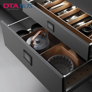 Dta Concealed Drawer Handles Zinc Alloy Chrome Plated European Style Flat Design For Drawer Easy Installation - Product Image 1