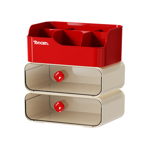 Tocen Desktop <b>Storage</b> <b>Box</b> <b>Drawer</b> Style Multi Compartment Office Organizer for Desk Stationery Cosmetics Pen Holder - Product Image 5