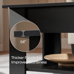 <b>Wooden</b> Coffee <b>Table</b>, Lift Top <b>Table</b> with Large Hidden Storage Shelf for Living Room, Home <b>Small</b> Space - Product Image 3