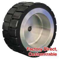 Pneus en caoutchouc massif Tafu Industrial, modèle 165*60, résistants aux hautes températures, taille personnalisée, service OEM