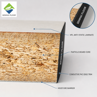 Plancher surélevé antistatique Woodcore 600x600mm, panneaux de plancher conducteurs ESD pour centre de données, salle de serveurs, salle blanche SENMAI