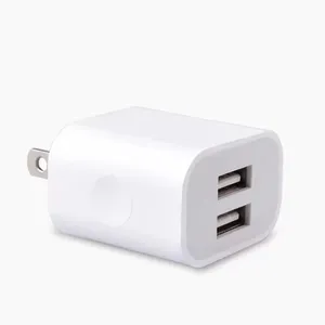 Çift USB abd ab tak 2A duvar iPhone şarj cihazı 15 14 13 12 11 Pro X 8 7 Samsung Xiaomi telefon seyahat AC güç adaptörü 2 limanlar