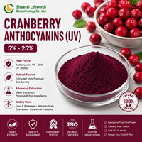Anthocyanes de canneberge 5% à 25% Extrait de canneberge Poudre d'anthocyanes Extrait végétal naturel Ingrédient alimentaire