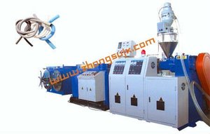 Machine d'extrusion de tuyaux ondulés flexibles à paroi simple en PE/PP à vis unique contrôlée par PLC ZhongSu avec <span class=keywords><strong>contacteur</strong></span> - Product Image 2