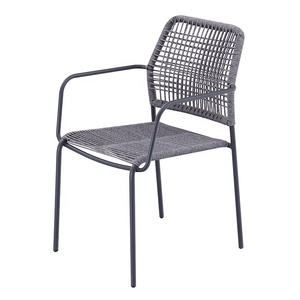 sillas <span class=keywords><strong>de</strong></span> aluminio modernas para jardín, café, muebles para patio <span class=keywords><strong>exterior</strong></span>, restaurante, <span class=keywords><strong>sillones</strong></span> <span class=keywords><strong>de</strong></span> comedor <span class=keywords><strong>de</strong></span> cuerda tejida - Product Image 2