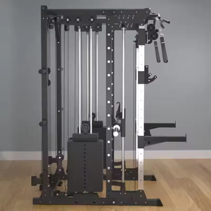 Rack de musculation multifonctionnel Smith Machine Commercial avec croisement de câbles et structure de portique <span class=keywords><strong>pour</strong></span> exercices de force - Product Image 3
