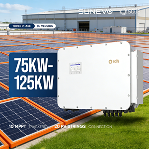 Precio de Fábrica, Sistema Híbrido Trifásico de 75Kw, 80Kw, 90Kw, 100Kw, 125Kw Conectado a la Red, Almacenamiento, Comunicación RS485 - Product Image 1