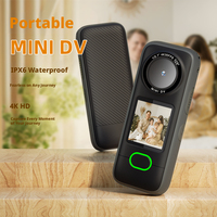 Mini Cámara para Bicicleta DLC, Video 4K, Resistente al Agua IPX6, Control por WiFi y Aplicación, para Ciclistas, Entusiastas de Deportes al Aire Libre, Grabación Diaria