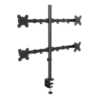 Support de moniteur LCD LED quadruple pour bureau debout, support extra haut de 31,5 pouces, robuste, entièrement réglable pour 4 écrans