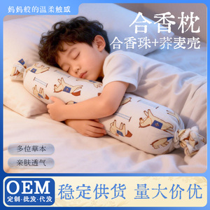Oreiller de sommeil parfumé pour enfants fait main, oreiller aux herbes chinoises traditionnelles, pilules parfumées, oreiller confortable en coque de sarrasin - Product Image 5