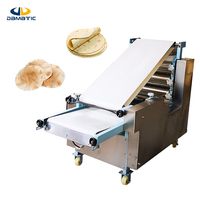 Machine automatique de fabrication de pain saj libanais, de pain pita, de tortilla, de pain arabe, de roti, ligne de production pour la fabrication de bases de pizza