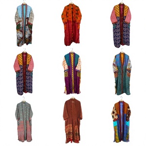 Kimono de Seda Vintage con Estampado Floral de Diseñador, Bata Casual de Verano, Lencería, Camisón de Playa, Kimono Largo hasta el Suelo - Product Image 1