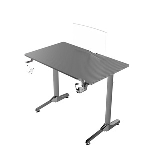 Factory Custom Led Light L Shape <b>Computer</b> Gaming <b>Desk</b> Table Rgb Wooden Office Pc Gaming <b>Desk</b> With Panel Shelf - Product Image 4