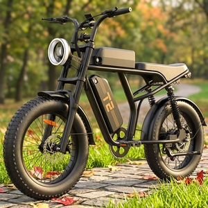 Vélo électrique tout-terrain hybride 500W 48V à pneus larges haute performance pour adultes, pour la conduite sur sentiers et hors route, pneus de 20 pouces - Product Image 5