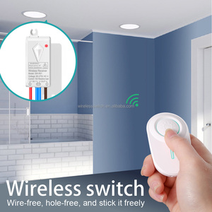 10A <span class=keywords><strong>RF</strong></span> điều khiển từ xa không dây Ánh Sáng push button chuyển chống cháy PC chất liệu không thấm nước mức độ IP66 tường thiết bị chuyển mạch - Product Image 5