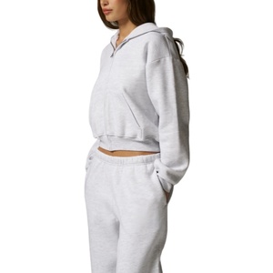 Nouveauté Hiver : Survêtements Décontractés Vintage Unis pour Femmes, Hauts Longs Tricotés à Capuche Respirants de Qualité Supérieure, Marque Personnalisée OEM - Product Image 6