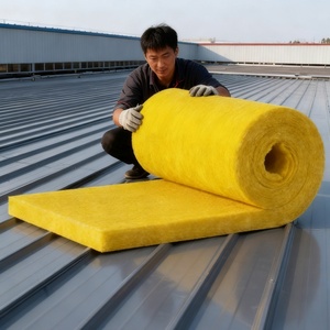 Chất Lượng Cao Cách Nhiệt Xây Dựng Cách Nhiệt Mái Tường Trần Chống Cháy Nhôm Lá Sợi Thủy Tinh Len - Product Image 1