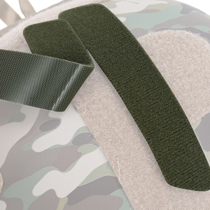 Lot de 4 attaches auto-agrippantes personnalisées en tissu, coloris vert/noir/marron foncé, pour vêtements d'extérieur, sacs à dos, bricolage - Product Image 2