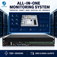Sistem Pemantauan Lingkungan Pusat Data DCIM, Pemantauan Ruang Server, Rak Mount 1U 19 Inci, Sensor Gerak Cerdas Tuya Metal RS485