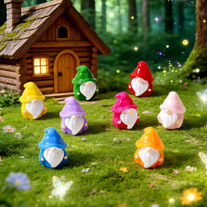 Mini Estatuas de Resina de Duendes de Colores, Decoración para Casa de Muñecas de Cuentos de Hadas, Ideal para Niños y Entusiastas - Product Image 1