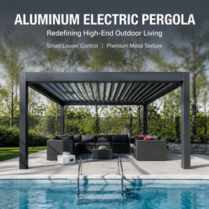 Auvent autoportant réglable pour terrasse, <span class=keywords><strong>toit</strong></span> rétractable télécommandé, pergola - Product Image 1