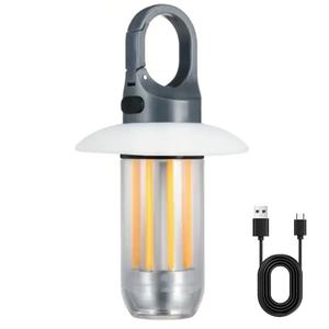 Nueva Linterna LED Súper Brillante Portátil con Batería de 600 mAh, Resistente al Agua, Recargable por USB, Luz de Camping, Iluminación para Tiendas de Campaña - Product Image 1