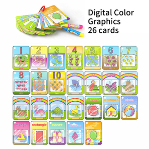Livre de l'eau magique, cartes d'apprentissage des chiffres et des lettres, ensemble d'art éducatif en papier écologique pour enfants - Product Image 2