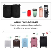 Couverture de tasse de valise de valise de chariot en polyester multifonctionnel transfrontalier de vente chaude pour des tasses de boisson de café