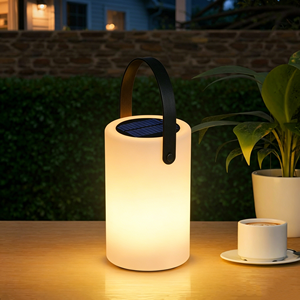 Lámpara Solar Portátil 2 en 1, Recargable por USB y Energía Solar, IP44 Impermeable, Lámpara de Mesa para Exteriores, Jardín, Patio, Camping, Balcón - Product Image 1