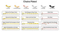 Fabricants de colliers sur mesure à faible MOQ : Chaînes cubaines, chaînes torsadées, chaînes maille marine, chaînes serpent, chaînes à perles, bijoux en argent 925 et or
