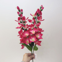 Fabrik-Großhandel Künstliche Blumen Lilie Gladiolus Langstielige Kunstblumen für Kommerzielle Ausstellungen und Hochzeits-Blumenarrangements
