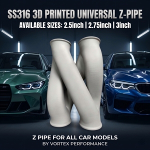 Tubo de Escape Universal Vortex de Acero Inoxidable 304 Impreso en 3D con Acabado Espejo Valvetronic para Tuning de Automóviles, Tubo en Z de Alto Rendimiento - Product Image 1