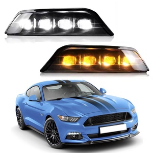 2015-2017 pour Ford <span class=keywords><strong>Mustang</strong></span> Phare antibrouillard avant à LED avec <span class=keywords><strong>feux</strong></span> <span class=keywords><strong>de</strong></span> circulation diurne (DRL) Clignotants Lampes Nouvel état Accessoires - Product Image 1
