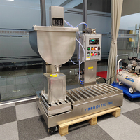 Machine manuelle de remplissage de poudre, Machine d'emballage et de remplissage de pâte de grande capacité avec grande trémie