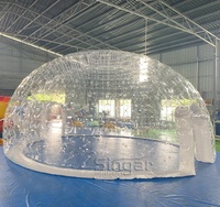 Tente gonflable transparente en PVC et tente dôme pour événements publicitaires, tailles personnalisables