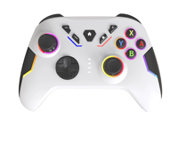 Manette de jeu sans fil RGB de haute qualité avec batterie 1200 mAh, vibration 2,4 GHz, six axes, pour PC et Android