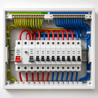 Fil électrique domestique en cuivre massif isolé XLPE/PVC, ignifuge, conforme ROHS, 450V/250V/300V, IP65, pour usage en bâtiment, tailles 12/10/6/4/8 AWG