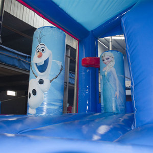 Christmas gorilla home combo with Slide Frozen inflatable bouncy castle - Product Image 5