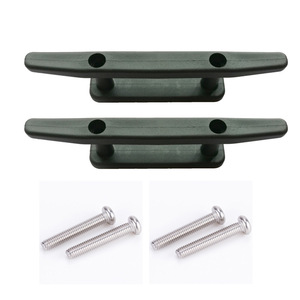 Hhp Anchor Boat Cleat 100mm สกรูสแตนเลสสีดำสำหรับการจัดการเชือกเรือคายัคและเรือแคนู - Product Image 5
