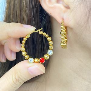 Boucles d'oreilles carrées vintage plaquées or, ambre gris, résine transparente, boucles d'oreilles en acrylique massif, grandes boucles d'oreilles pour femmes - Product Image 4