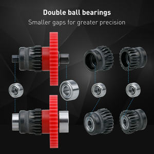 Kit d'engrenage à revêtement DLC en acier trempé amélioré à double engrenage pour Ender-3 S1/ S1 Pro/ S1 Plus/ <span class=keywords><strong>V3</strong></span> SE / <span class=keywords><strong>CR10</strong></span> Smart Pro - Product Image 5
