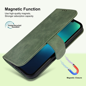 Funda para Teléfono Móvil con Tarjetero, Material de Cuero PU Reciclado con Certificación GRS, Ecológica, para <span class=keywords><strong>Samsung</strong></span> y iPhone 17 <span class=keywords><strong>Pro</strong></span> Max - Product Image 2