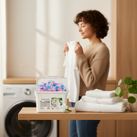 Offre Spéciale : Capsules de lessive jetables 5-en-1 en vrac, 8g, parfum floral, pour le nettoyage des vêtements, lavage à la main et en machine