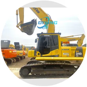 ขายร้อนสภาพดี Komatsu PC 240 รถขุดตีนตะขาบไฮดรอลิก PC 220 PC 210 รถขุดมือสองในสภาพดีระบบอัตโนมัติ