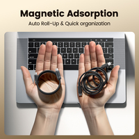 Toocki Magnetic 240W Cable de carga PD3.1 Carga rápida USB C Cable con EMarker Chip Tangle Free Design para iPhone Android