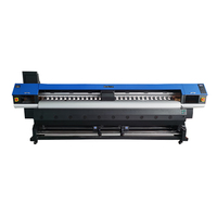 Imprimante éco grand format 3,2 m 10 pieds 4 têtes d'impression I3200 Imprimante à solvant écologique pour vinyle Flex Banner
