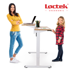 Interruptor ergonómico de un/dos niveles para escritorio, altura ajustable, <span class=keywords><strong>WFH</strong></span>, con ET114F-4824 Loctek para niños - Product Image 2